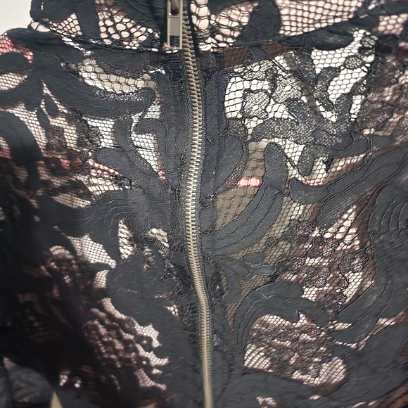 Seek the Label LF Lace Dress Mini Long Sleeve Small - Picture 4 of 8